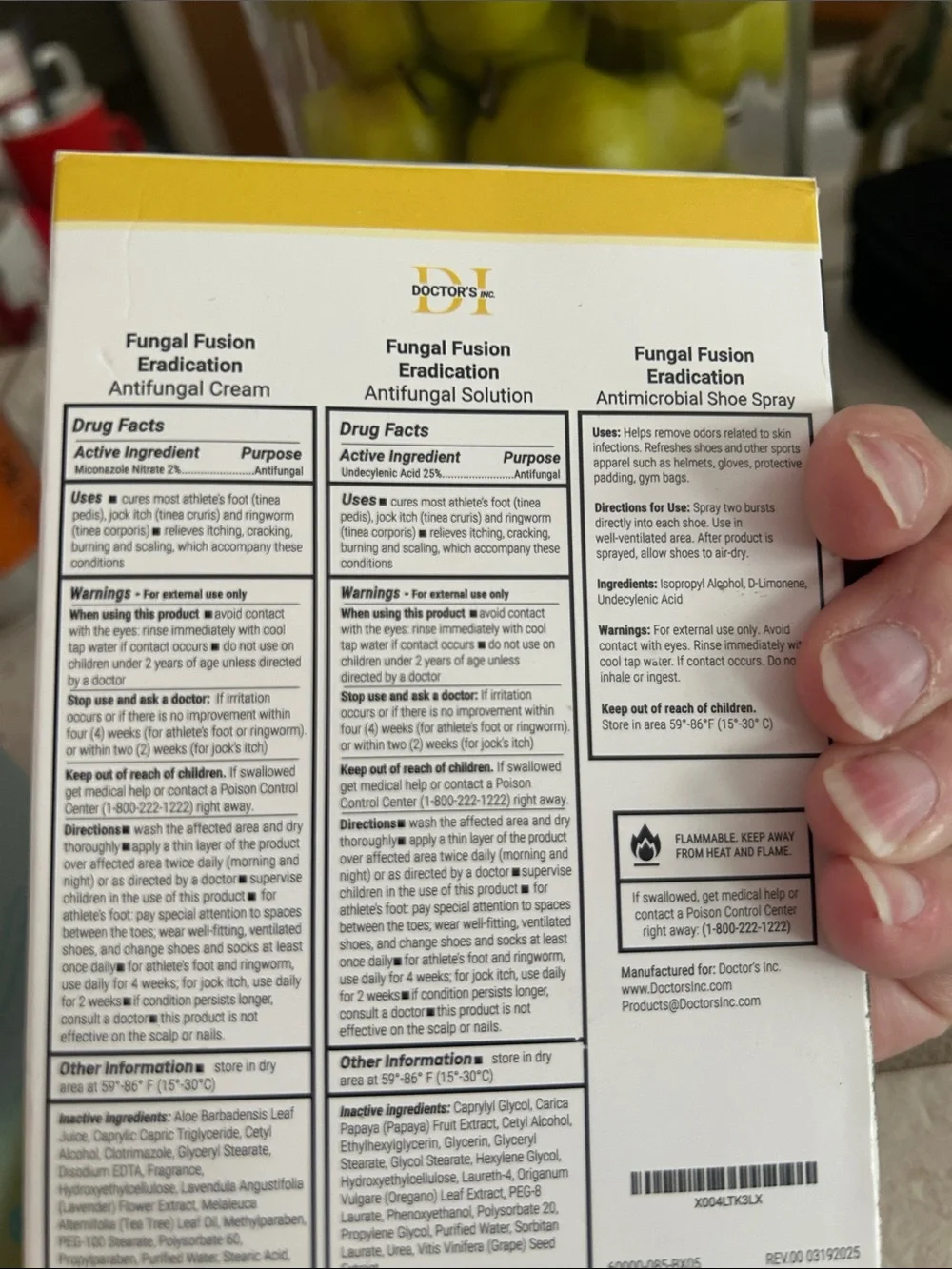 Eradication Antifungal & Antimicrobial Kit - White/Yellow